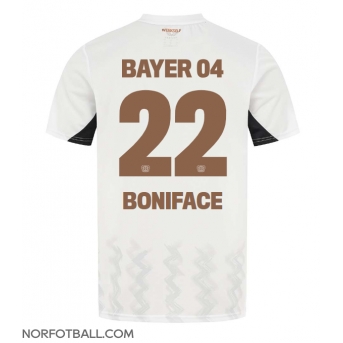 Billige Fotballdrakt Bayer Leverkusen Victor Boniface #22 Replika Bortedrakt 2024-25 Kortermet